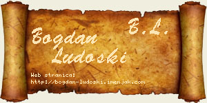 Bogdan Ludoški vizit kartica